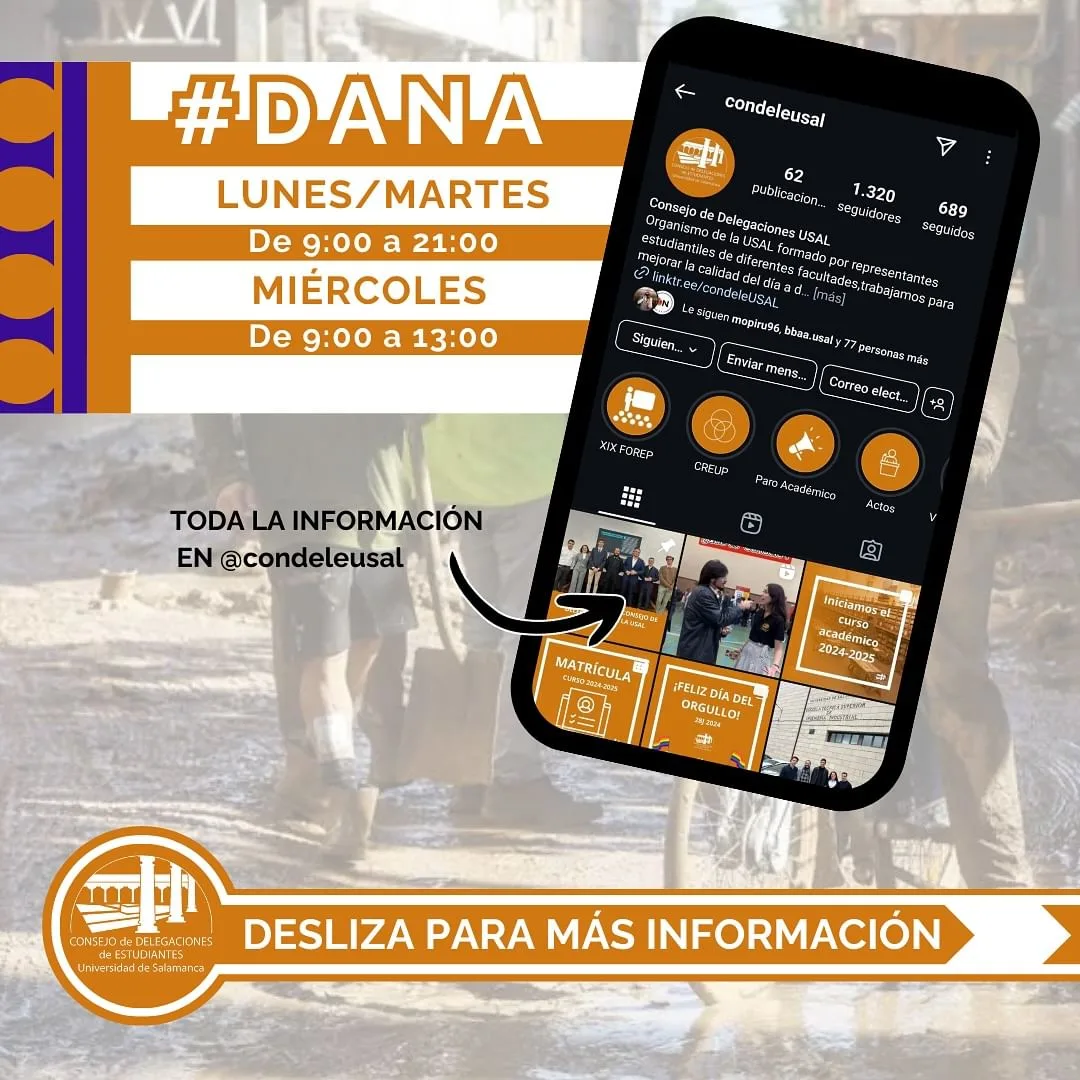 Campaña Solidaria de Recogida de Alimentos en la Universidad de Salamanca para Ayudar a las Víctimas de las Riadas