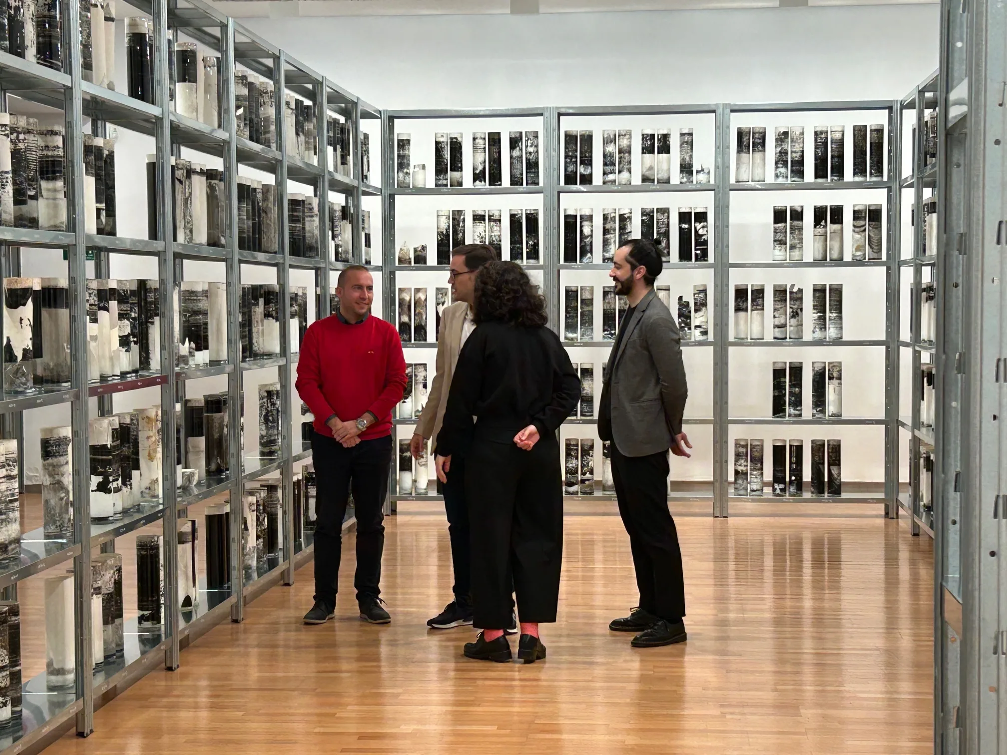 Exposición "Biblioteca Nacional" de Elsa Paricio en el DA2 de Salamanca