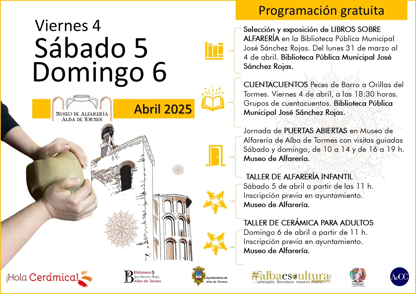 Alba de Tormes se une a "Hola Cerámica!" con una variada programación cultural