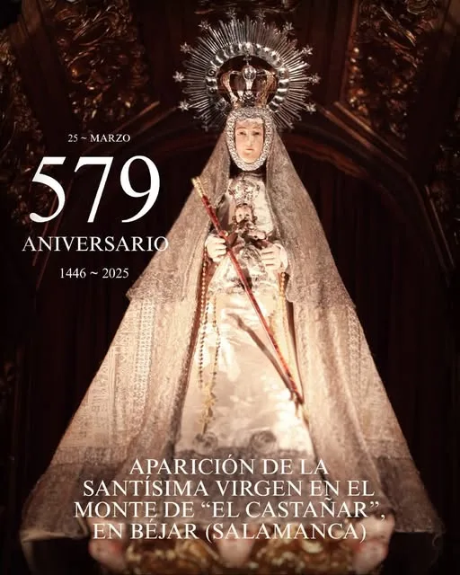Béjar conmemora 577 años de la aparición de la Virgen del Castañar