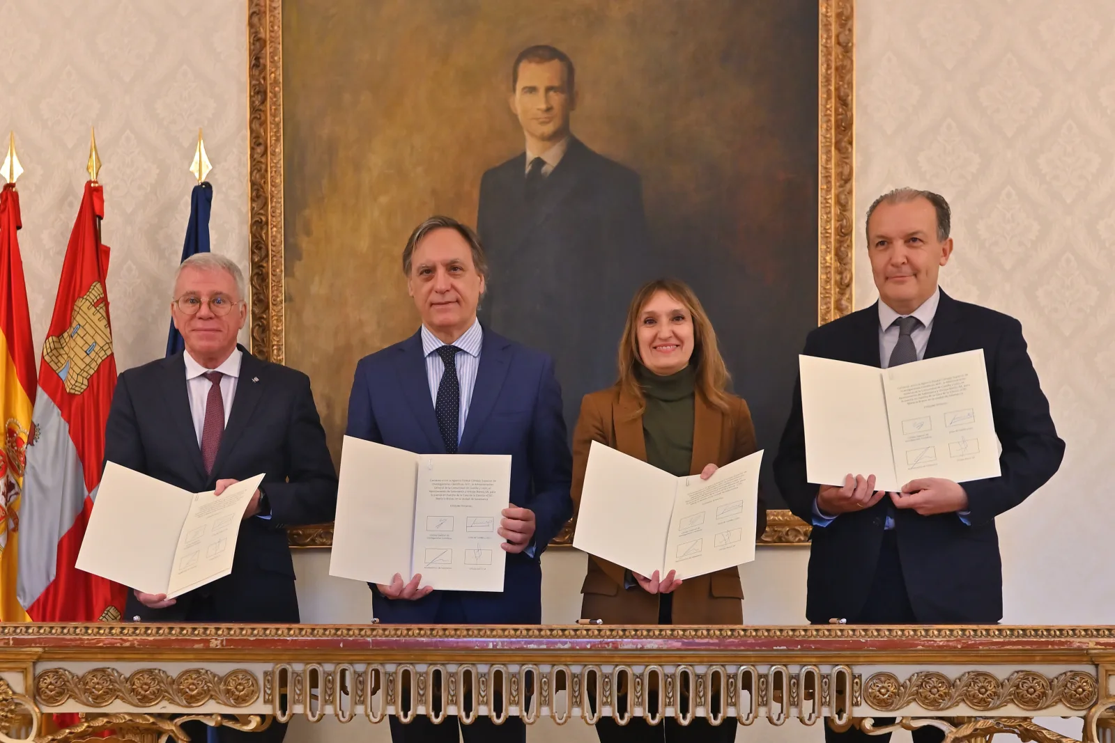 Unicaja, el CSIC, el Ayuntamiento de Salamanca y la Junta de Castilla y León definen la puesta en marcha de la Casa de la Ciencia ‘María la Brava’