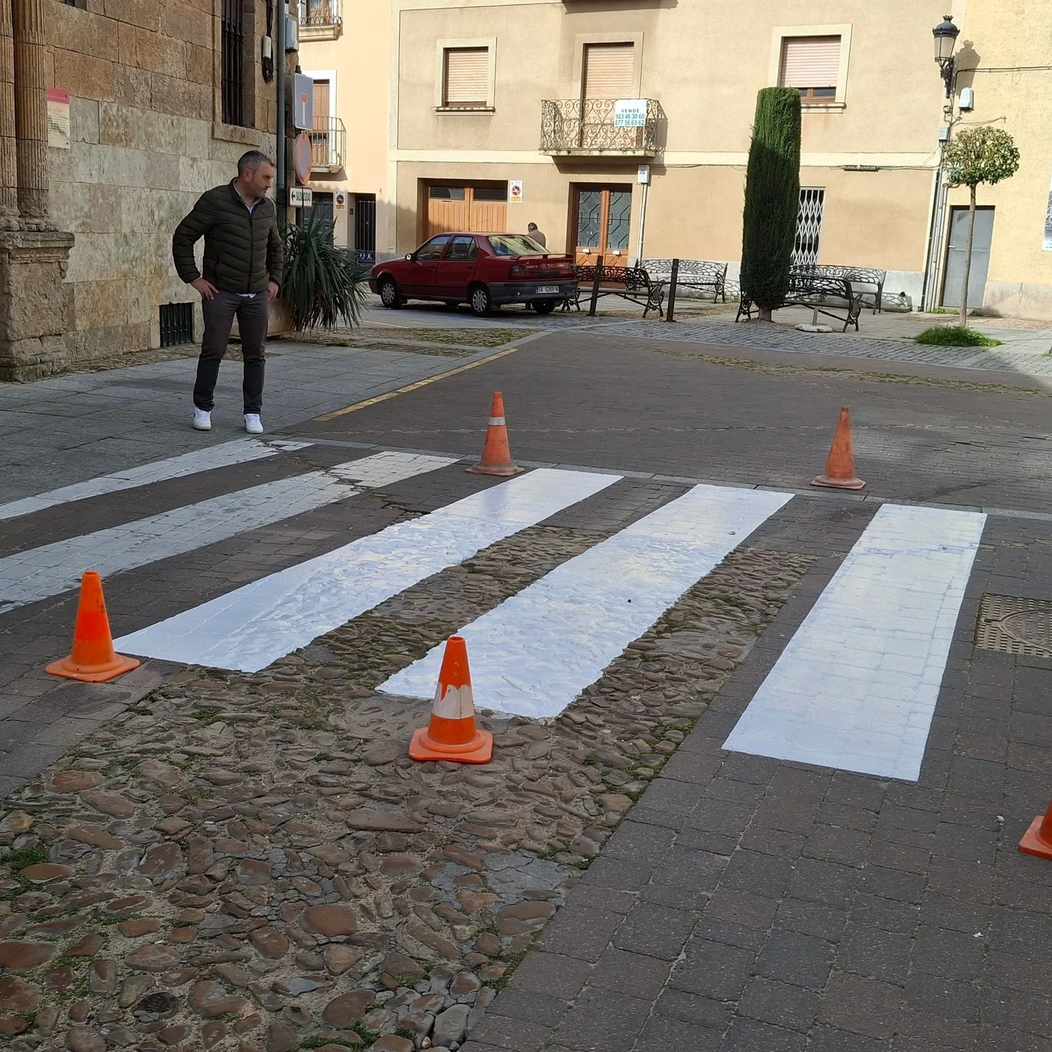 Ciudad Rodrigo mejora la señalización y la seguridad peatonal