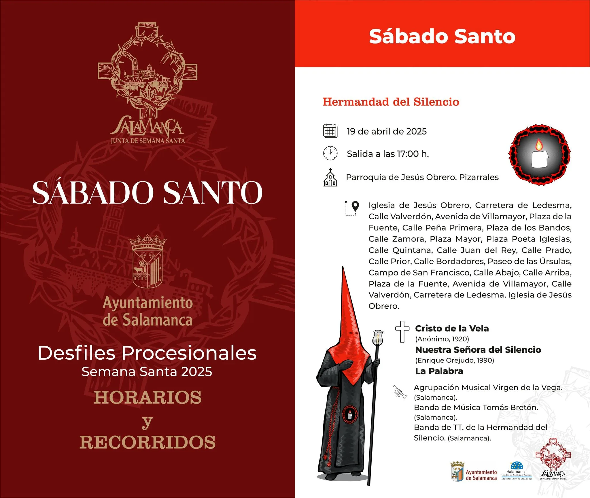 La Hermandad del Silencio recorrerá las calles de Pizarrales este Sábado Santo