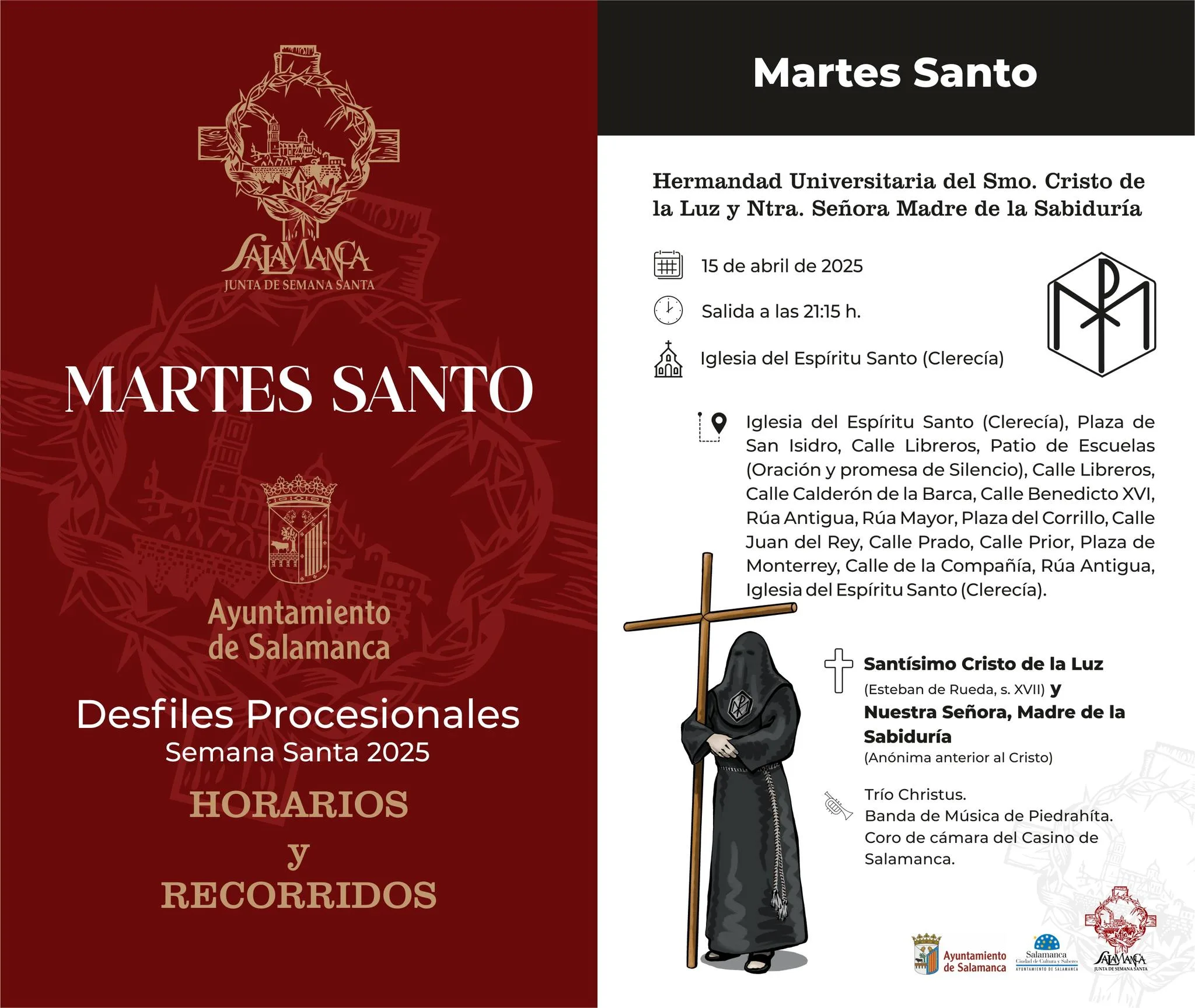 Martes Santo en Salamanca: Procesiones y seguimiento en tiempo real