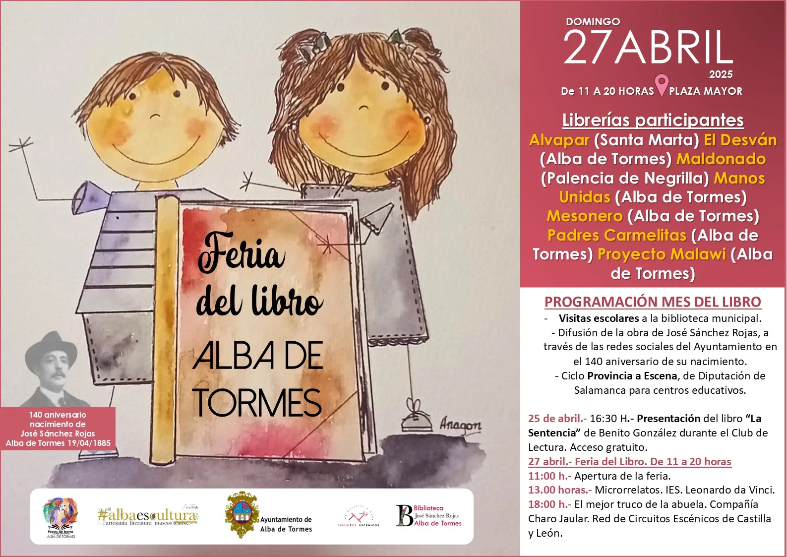 Alba de Tormes celebra el Mes del Libro con actividades para todos los públicos