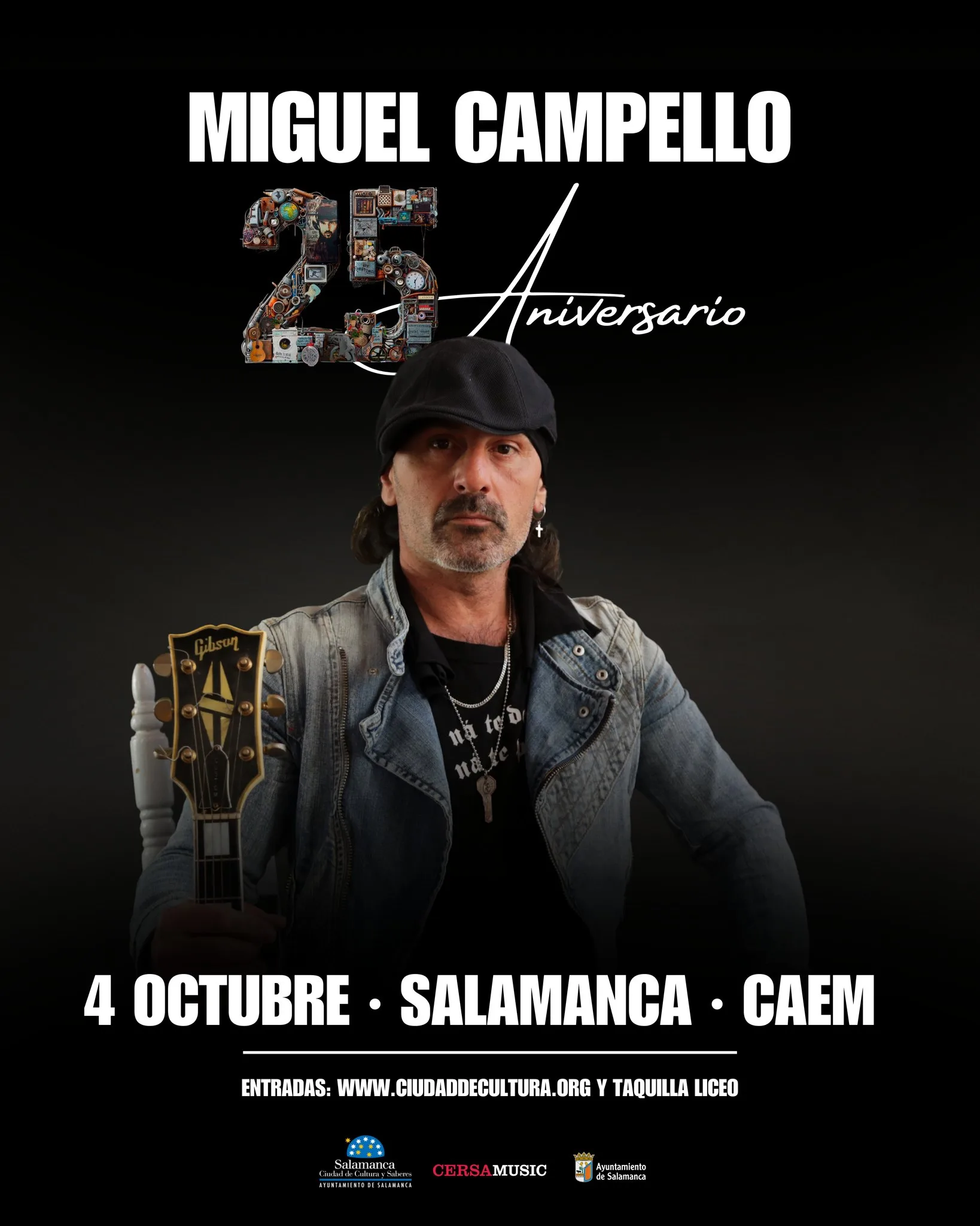 Miguel Campello celebra su 25 aniversario con un concierto en Salamanca