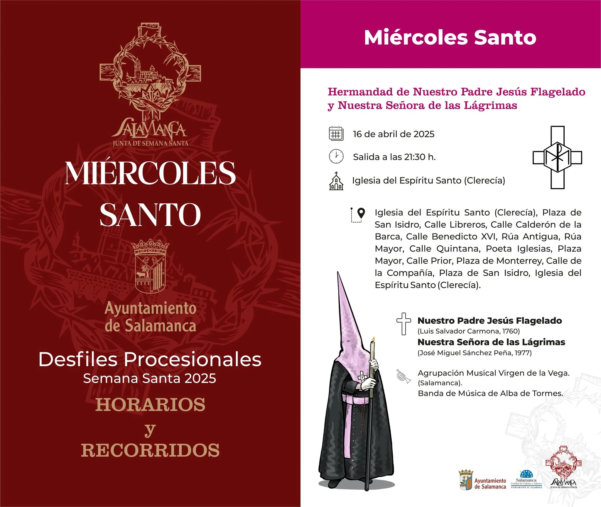 Procesiones del Miércoles Santo con seguimiento GPS en tiempo real