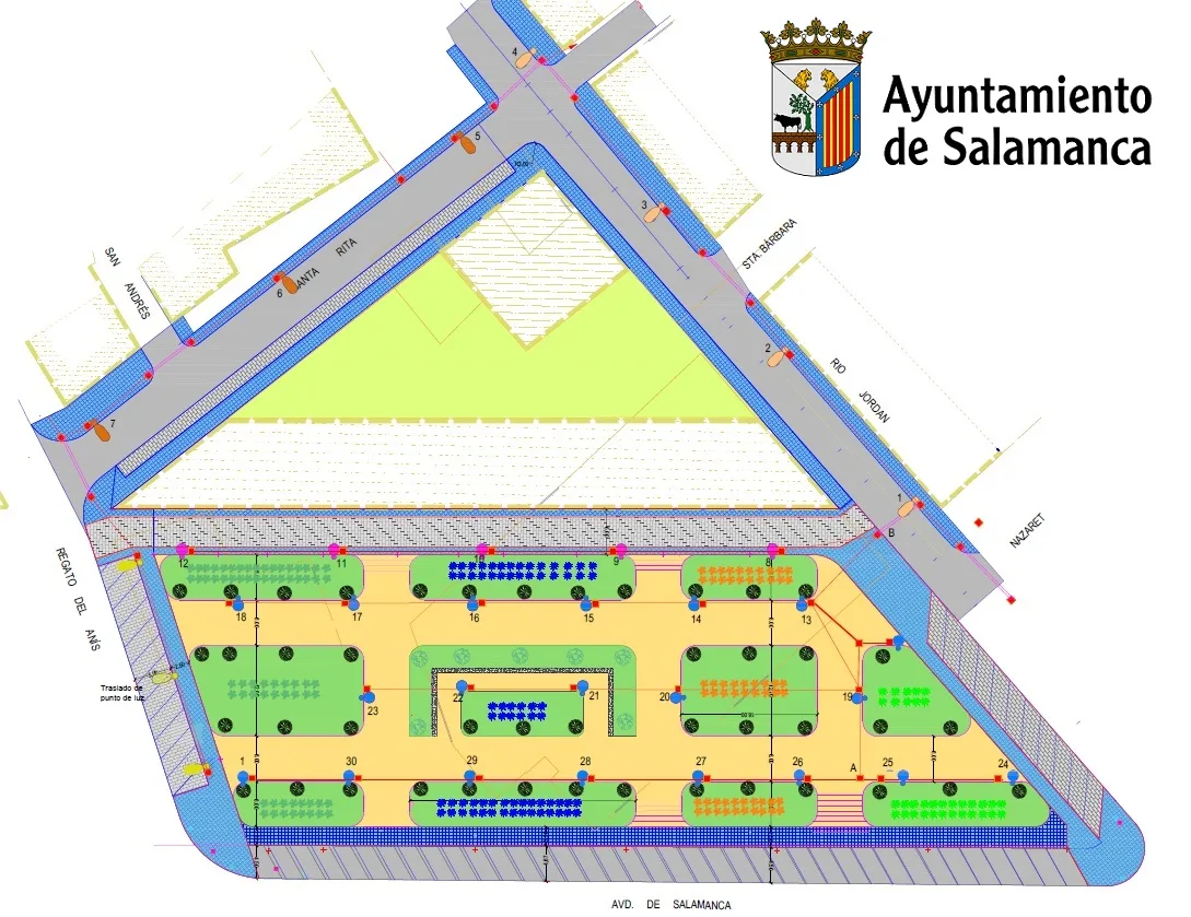 El Ayuntamiento licita las obras de urbanización de la avenida de Salamanca entre las calles Santa Rita y Río Jordán