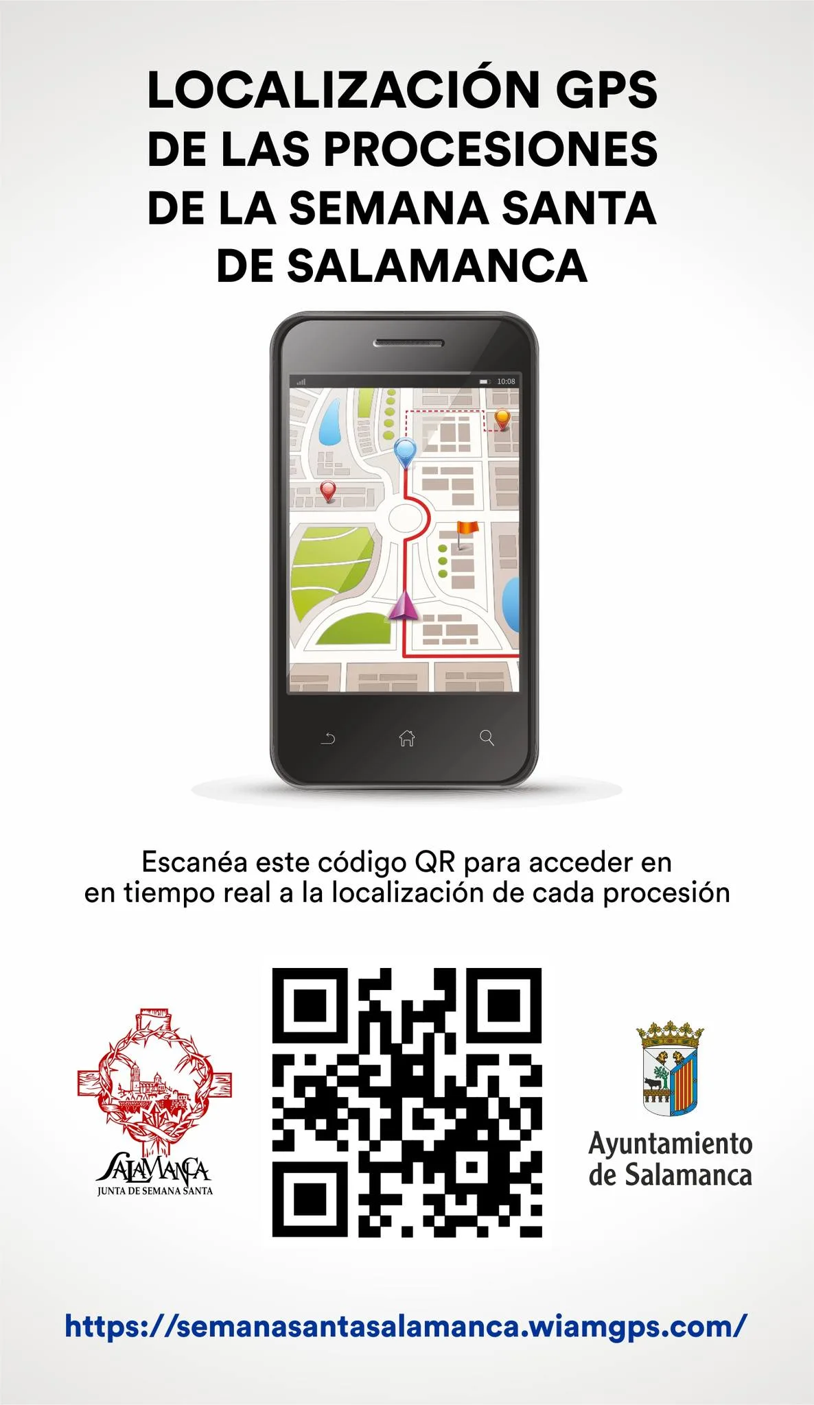 La Semana Santa de Salamanca incorpora seguimiento GPS en tiempo real para las procesiones
