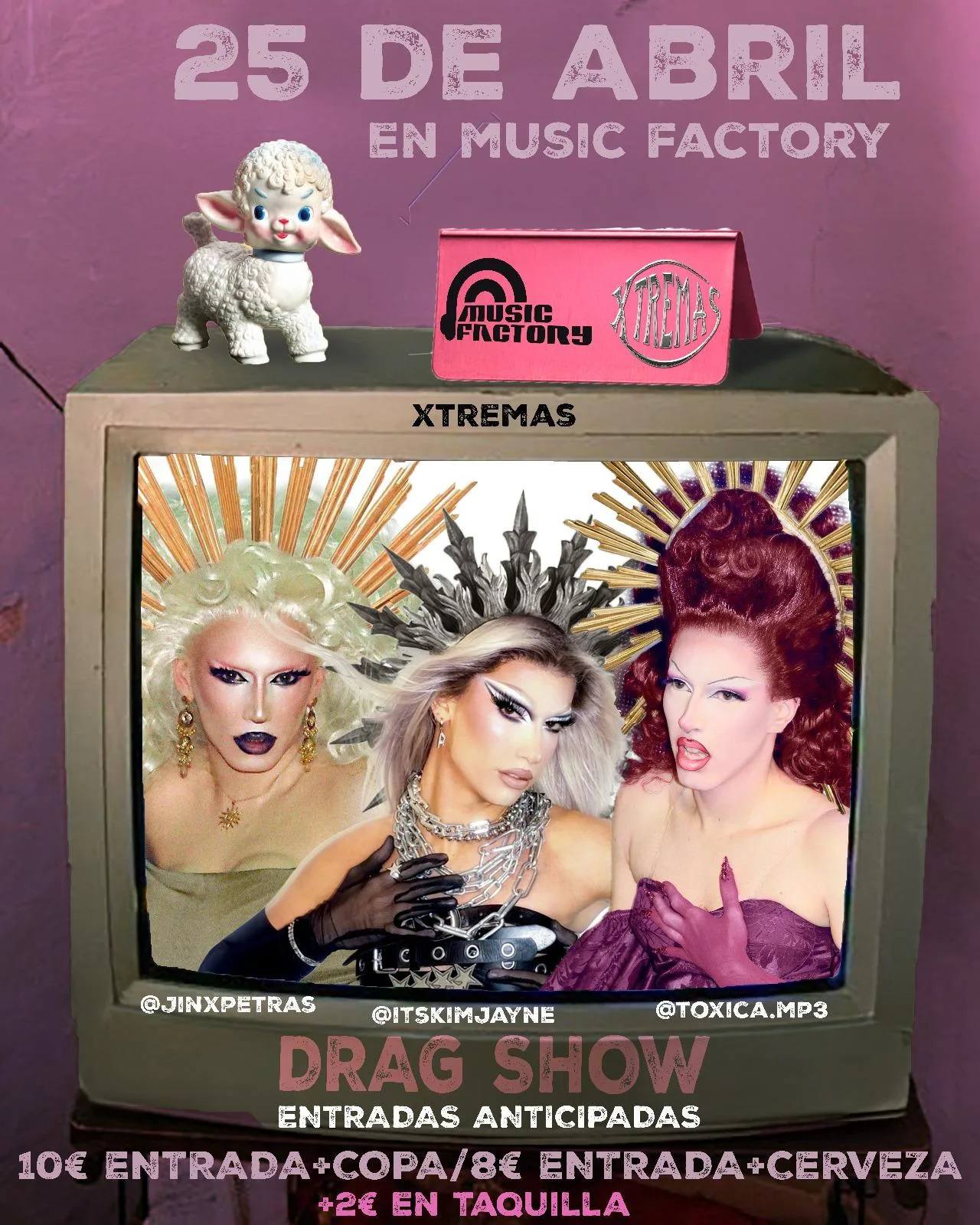 Este viernes 25 de abril, Xtremas desata su penúltimo drag show en Music Factory Salamanca