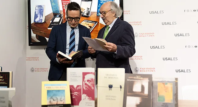 Antonio Colinas dona 120 libros y estudios sobre su obra a la Universidad de Salamanca