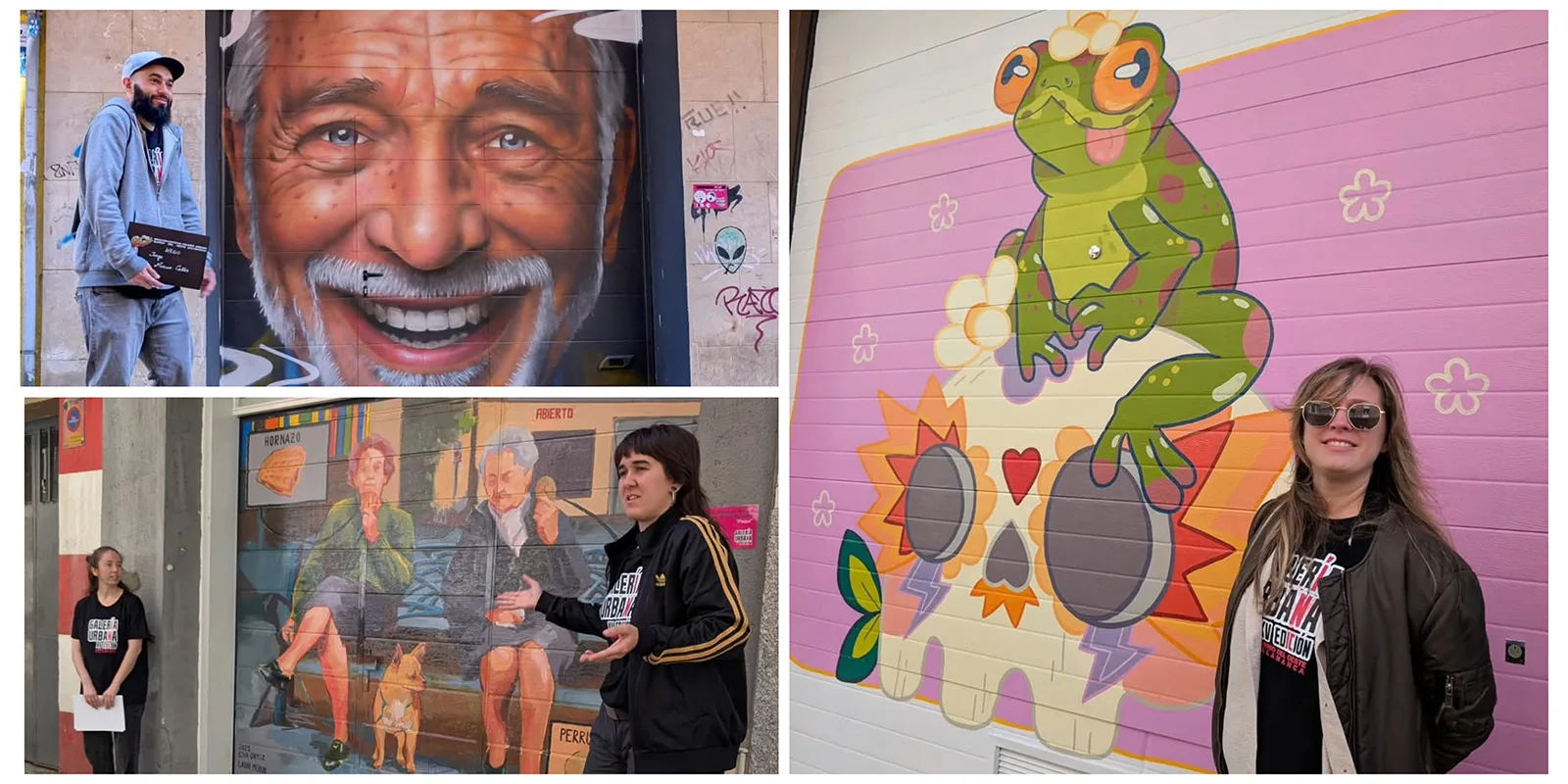 “Mente Croante”, “Paquí” y “Sonrían por favor”, obras premiadas en la Galería Urbana del Barrio del Oeste 2025