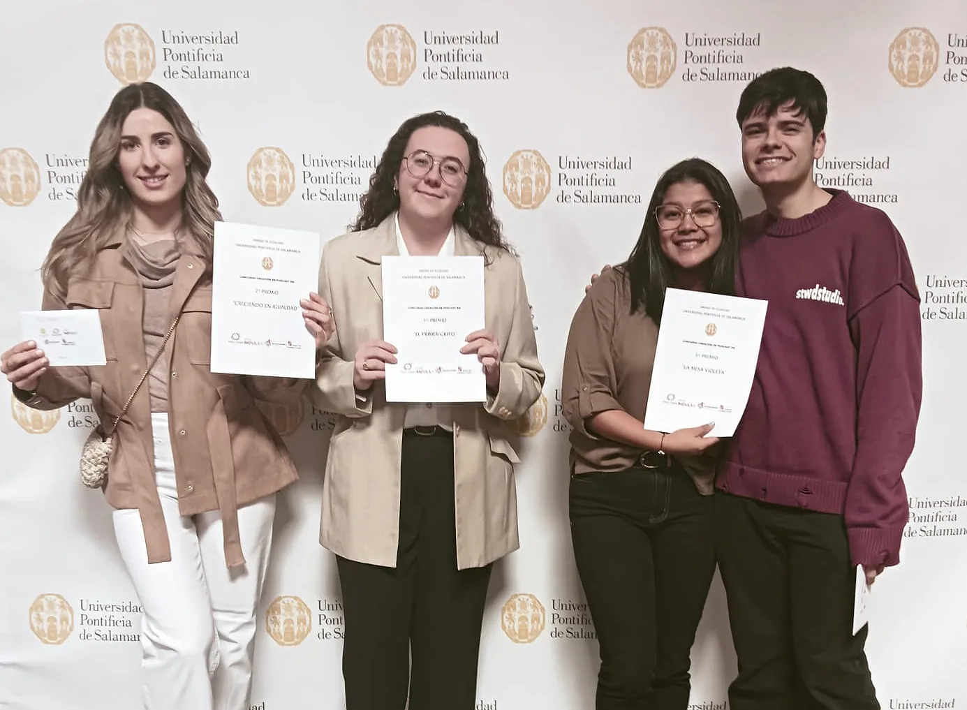 La Universidad Pontificia de Salamanca premia los mejores podcasts en el marco del Día Internacional de la Mujer