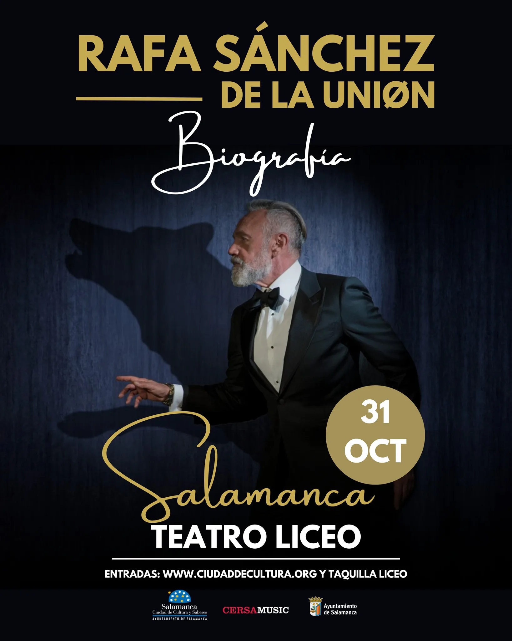 Rafa Sánchez, cantante de La Unión, ofrecerá un concierto en el Teatro Liceo dentro de su nueva gira “Biografía”