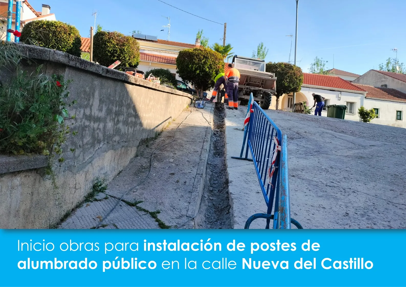El Ayuntamiento de Alba de Tormes inicia las obras de mejora en la calle Nueva del Castillo
