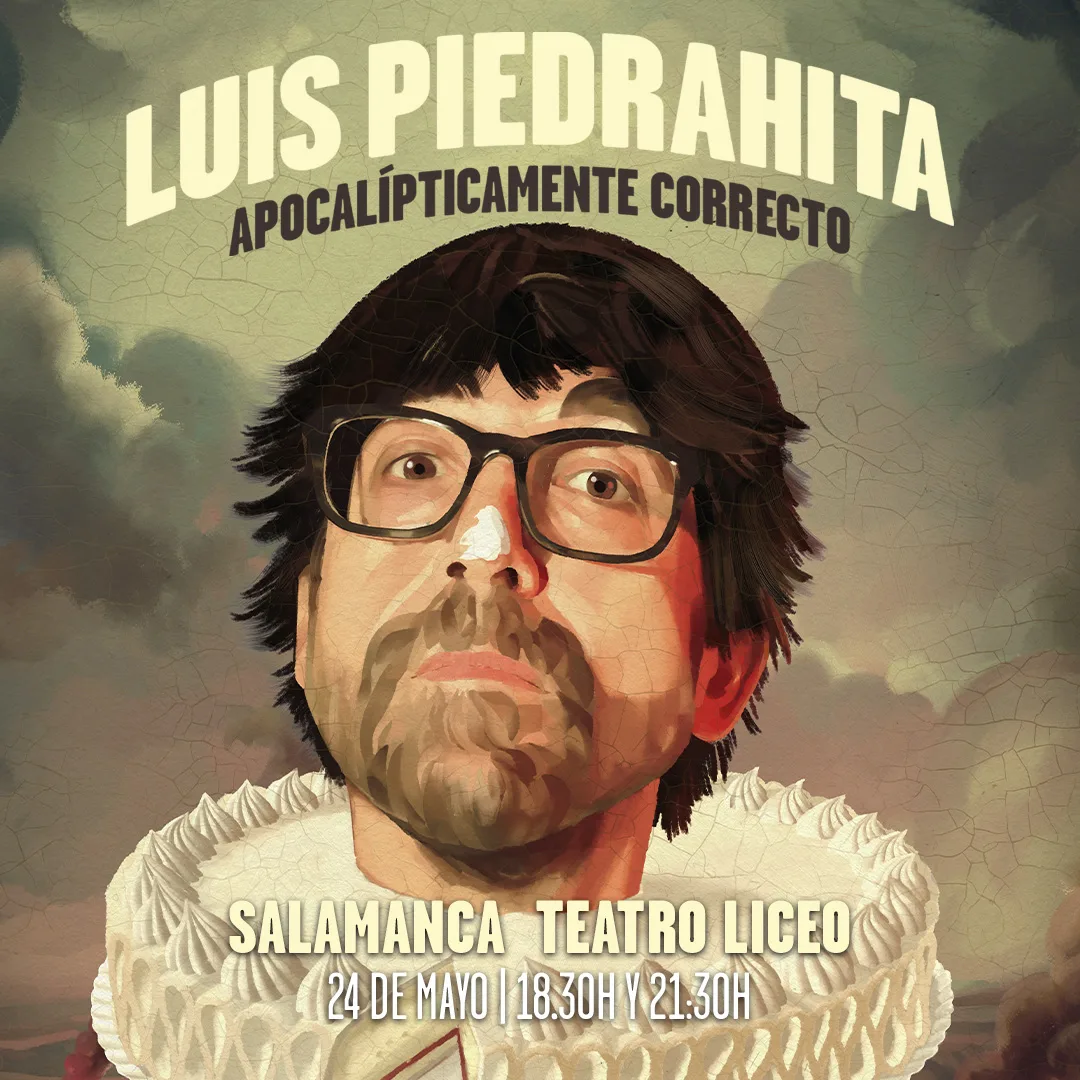 Luis Piedrahita presenta “Apocalípticamente correcto” este sábado en el Teatro Liceo
