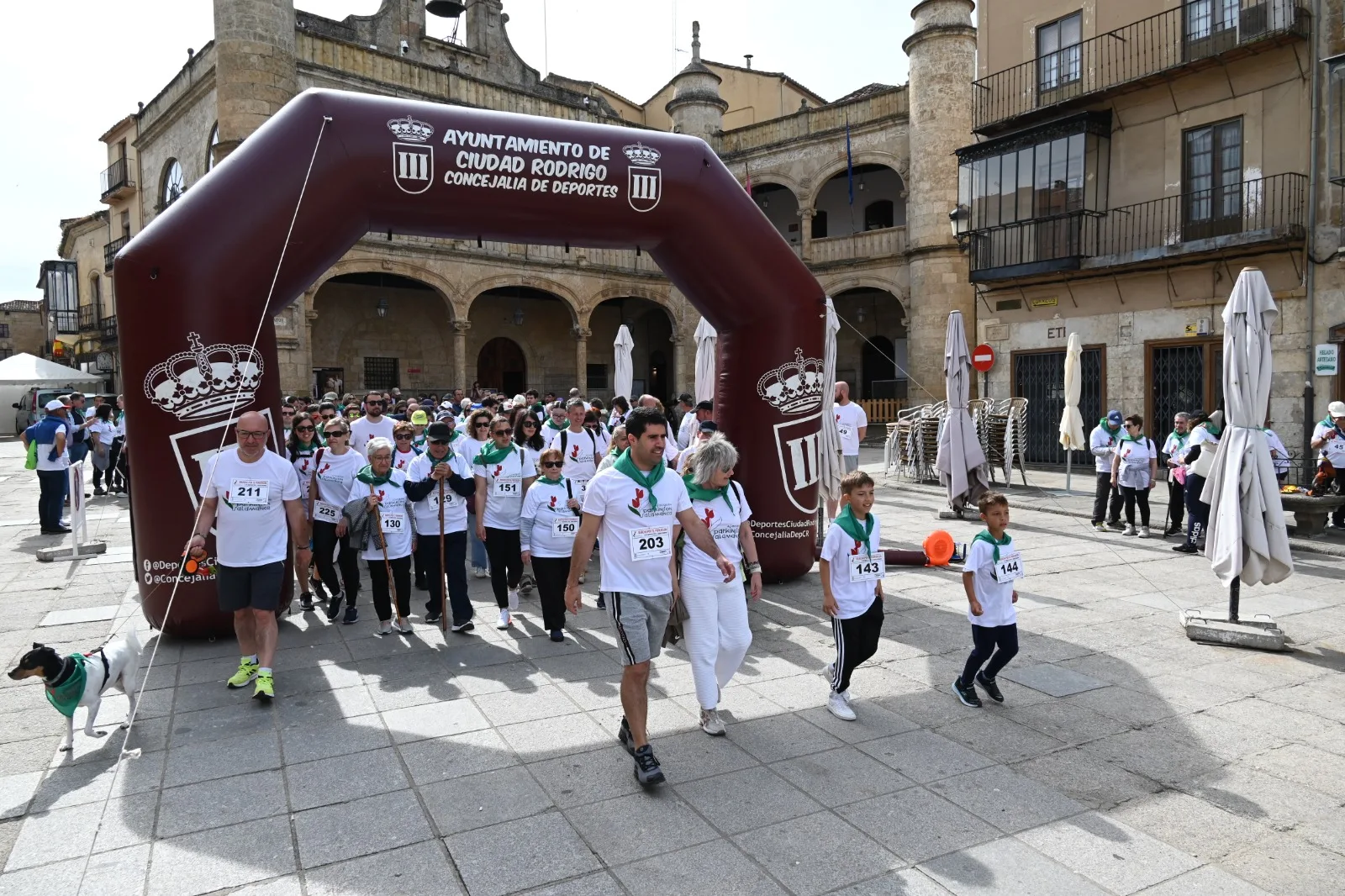 Más de 240 personas participan en la marcha por el Parkinson en Ciudad Rodrigo