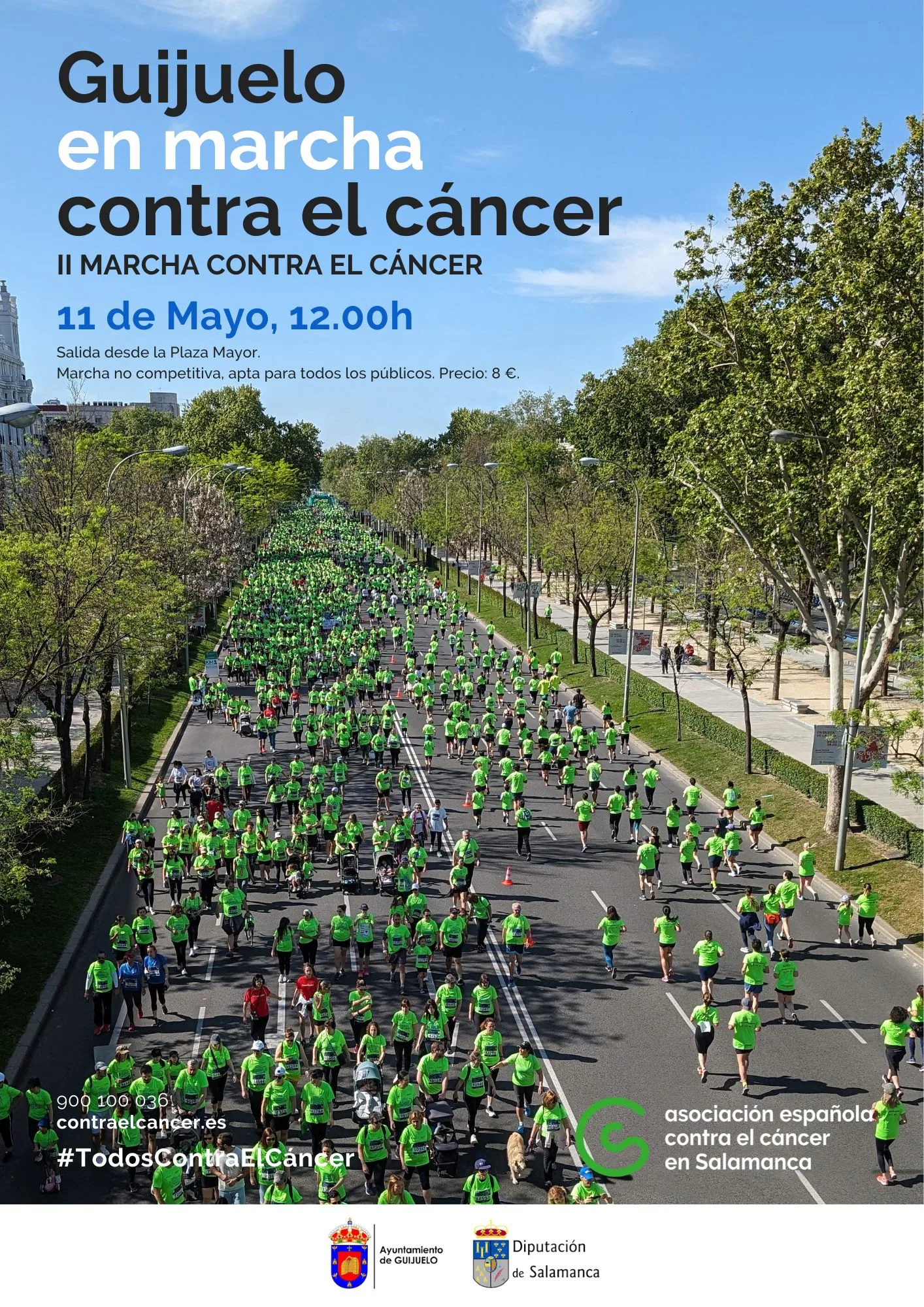 Guijuelo se moviliza este domingo en la II Marcha Contra el Cáncer