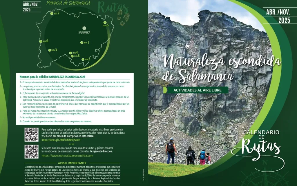 La Diputación de Salamanca lanza la 7ª edición de “Naturaleza Escondida” con ocho rutas por parajes únicos