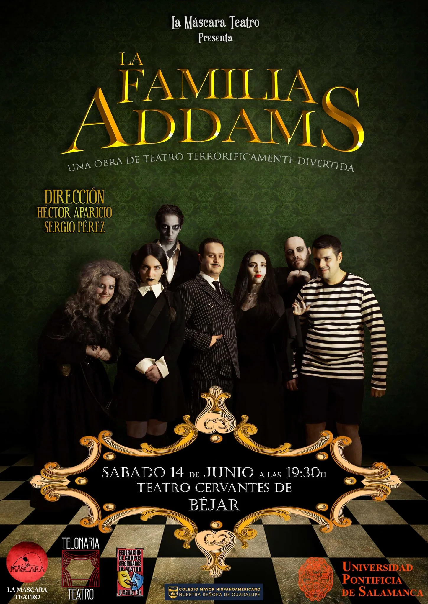 La Familia Addams llega al Teatro Cervantes de Béjar de la mano de Telonaria Teatro