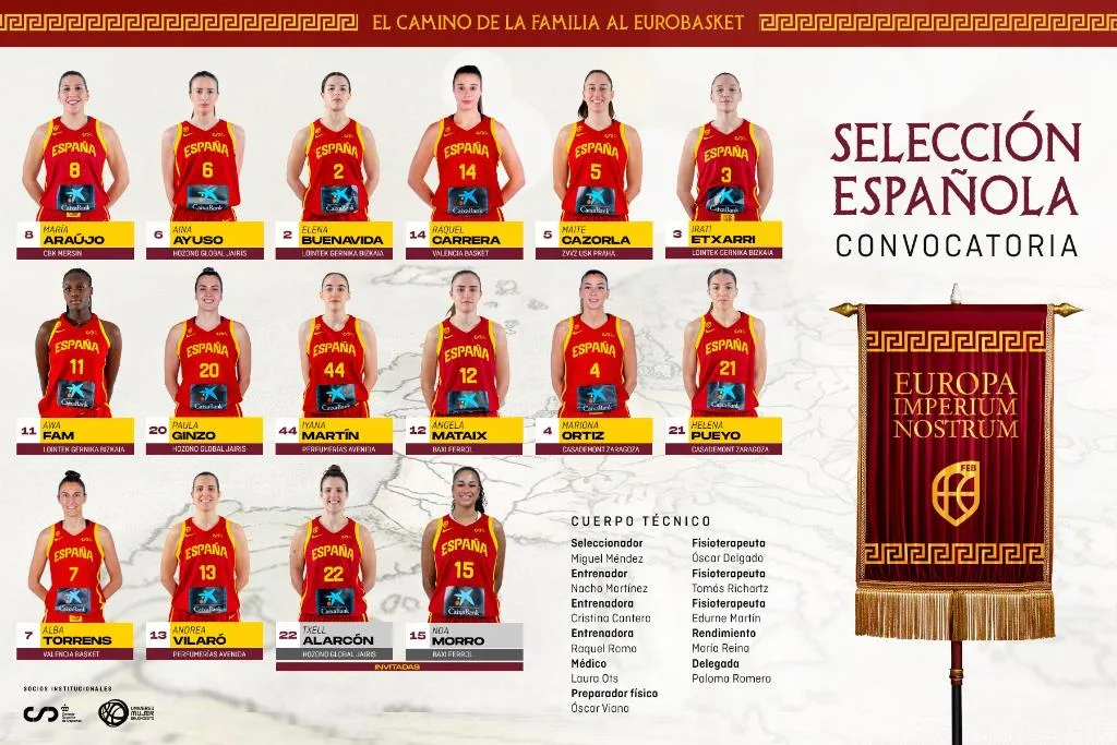 Andrea Vilaró e Iyana Martín, entre las 14 seleccionadas por España para iniciar la preparación hacia el Eurobasket 2025