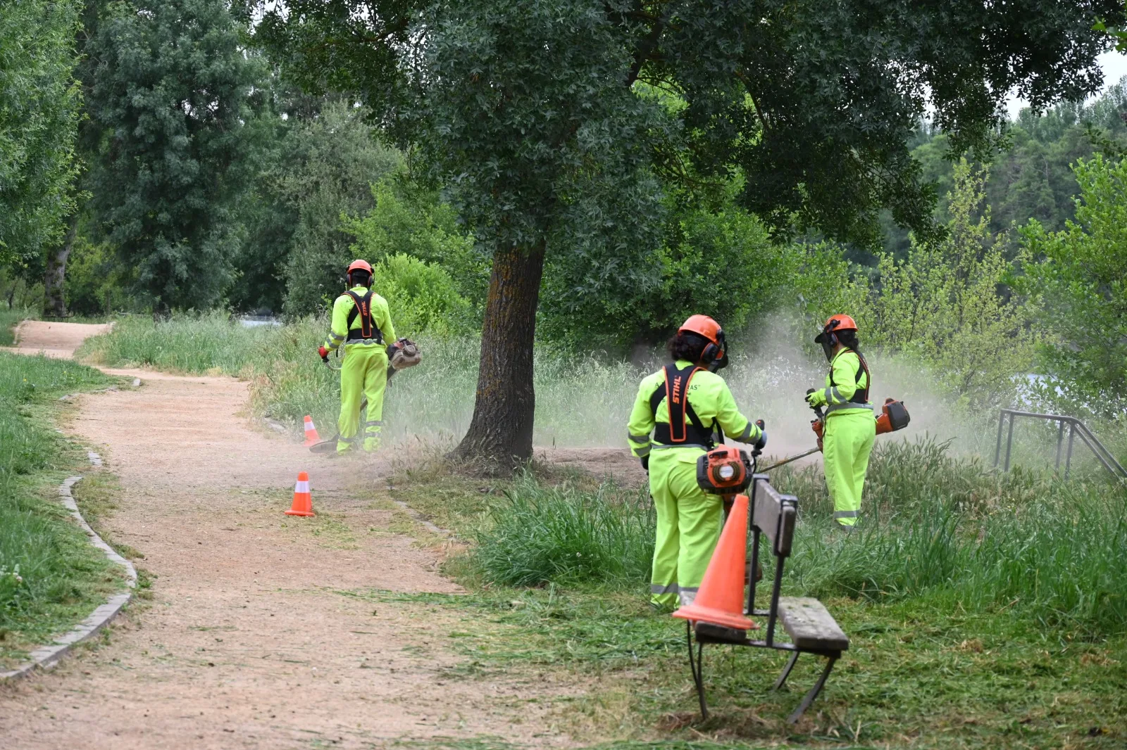 El Ayuntamiento de Ciudad Rodrigo acondiciona la zona de baño y ocio de la Alameda Vieja