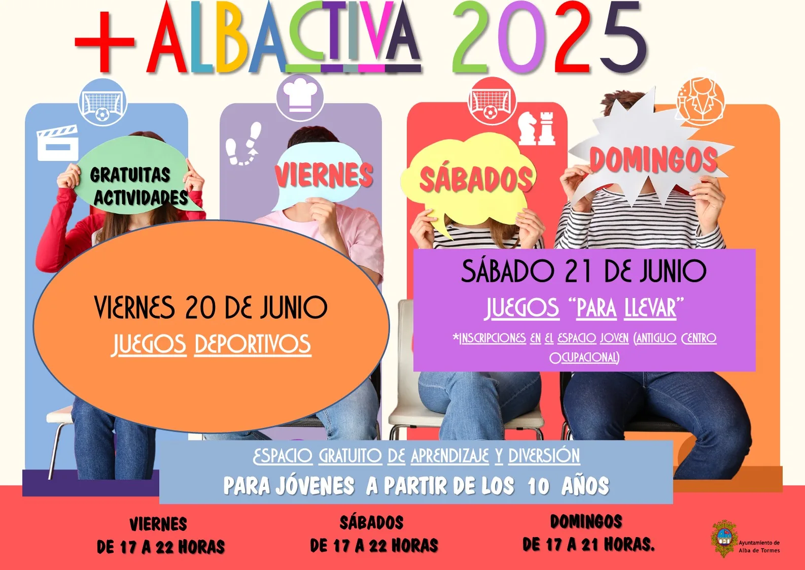 Alba de Tormes propone juegos y actividades gratuitas para jóvenes este fin de semana
