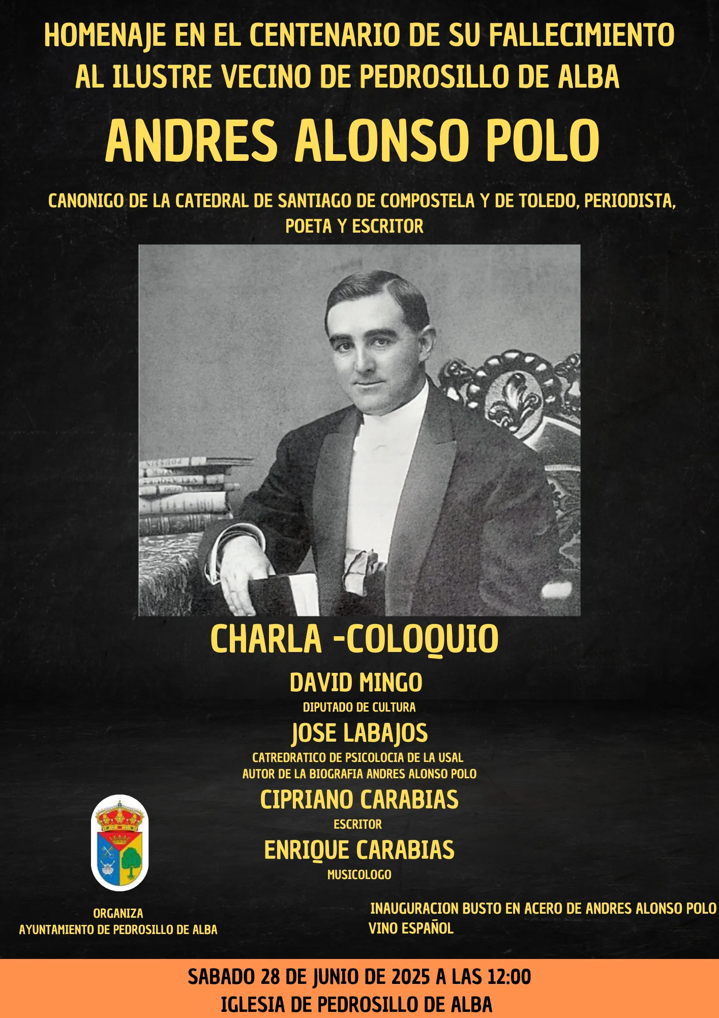 Pedrosillo de Alba rinde homenaje a Andrés Alonso Polo