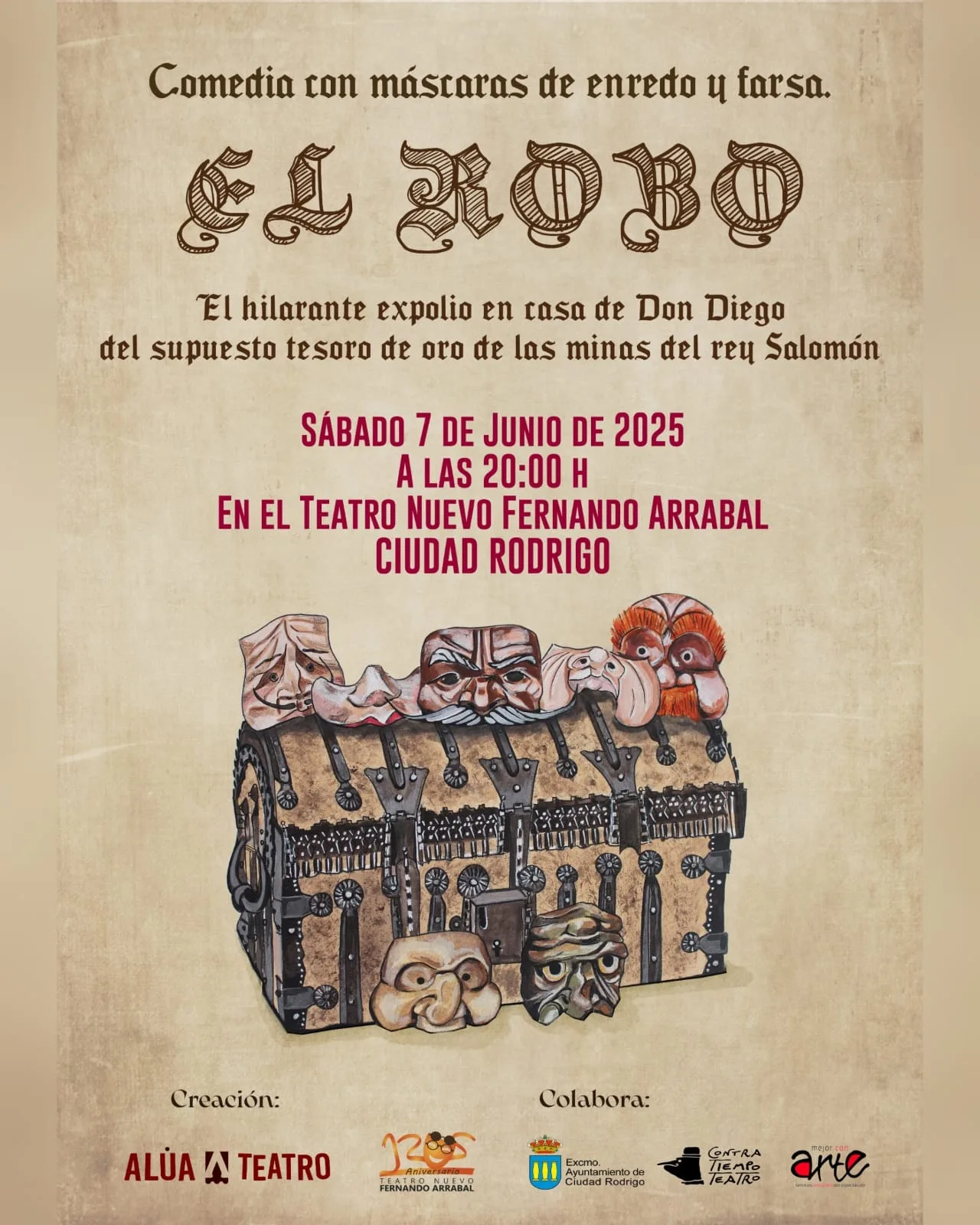 El Teatro Nuevo acoge este sábado la comedia "El Robo"