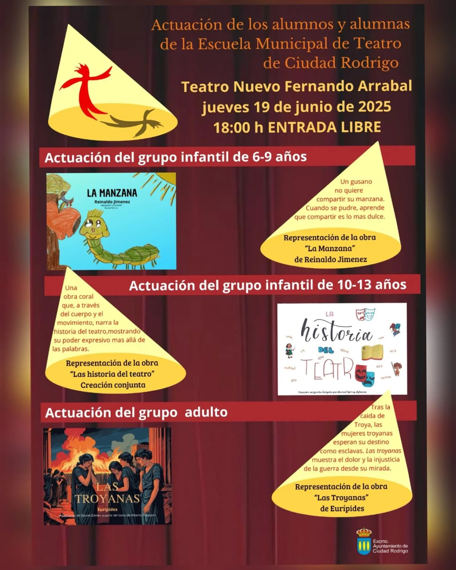 La Escuela Municipal de Teatro de Ciudad Rodrigo presenta su muestra de fin de curso este jueves en el 'Fernando Arrabal'