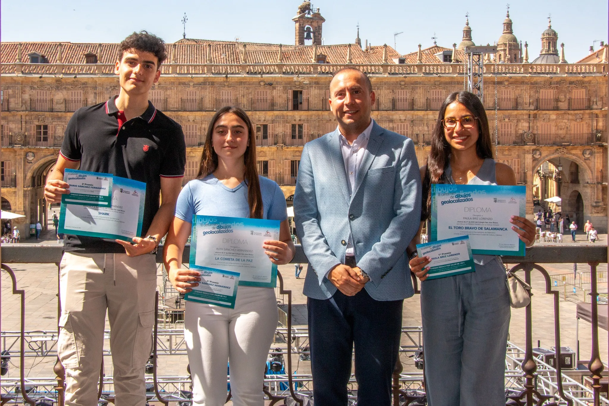 Entregados los premios del III Certamen de dibujos geolocalizados del Ayuntamiento de Salamanca