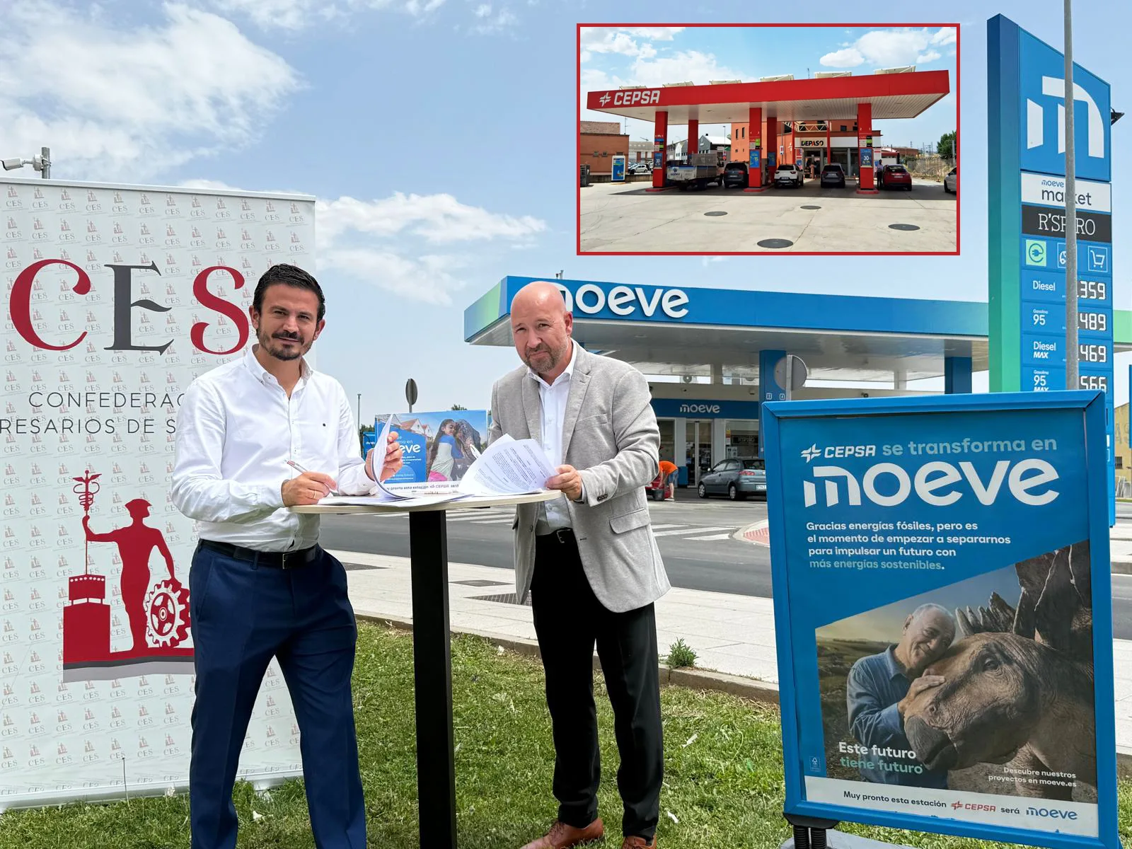 La Confederación de Empresarios de Salamanca firma un convenio con MOEVE-Cepsa para ofrecer descuentos en repostajes