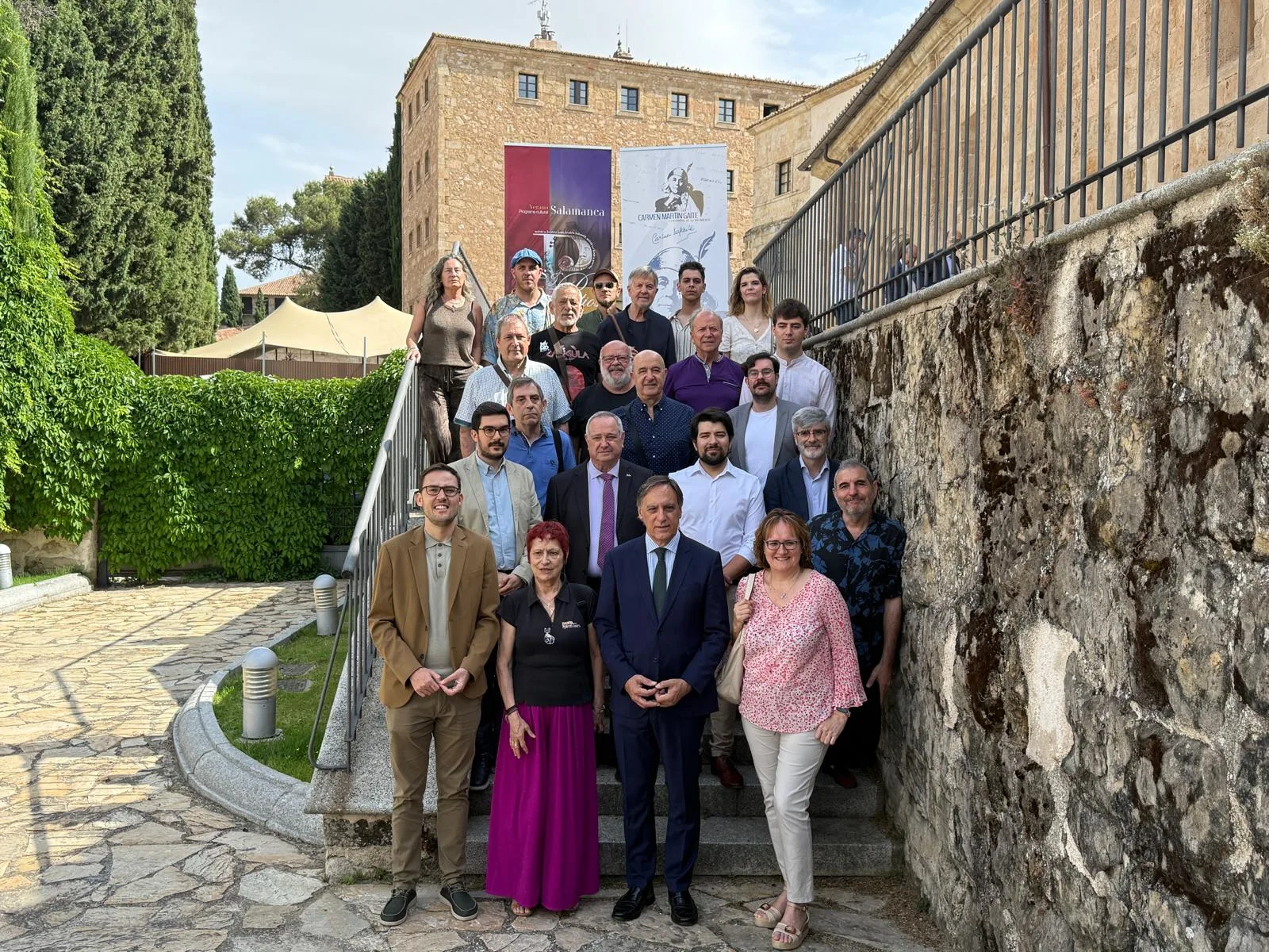 El programa 'Salamanca Plazas y Patios' ofrece 50 citas culturales durante junio, julio y agosto con Carmen Martín Gaite como principal protagonista