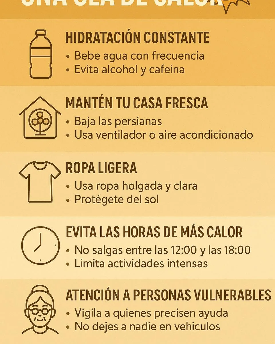 La Policía Local de Peñaranda de Bracamonte recuerda medidas ante la ola de calor