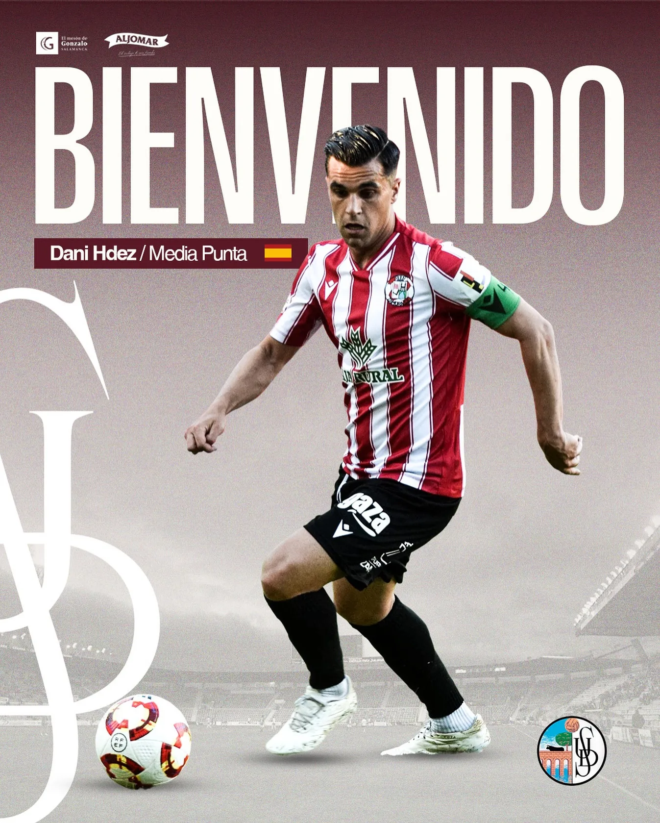 Dani Hernández, nuevo fichaje del Salamanca UDS para la temporada 2025/26