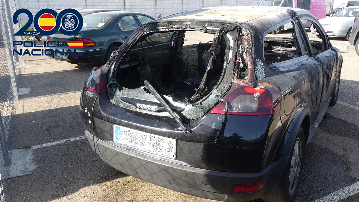 Detenido un varón como autor del incendio de un coche