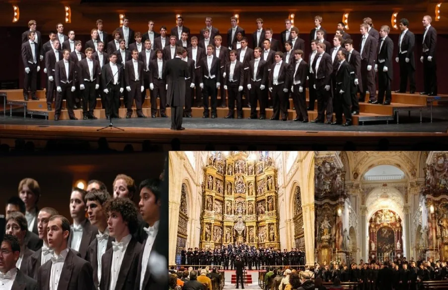 Concierto a capella en la Catedral Vieja de Salamanca a cargo de 50 estudiantes de la Universidad de Notre Dame de Indiana