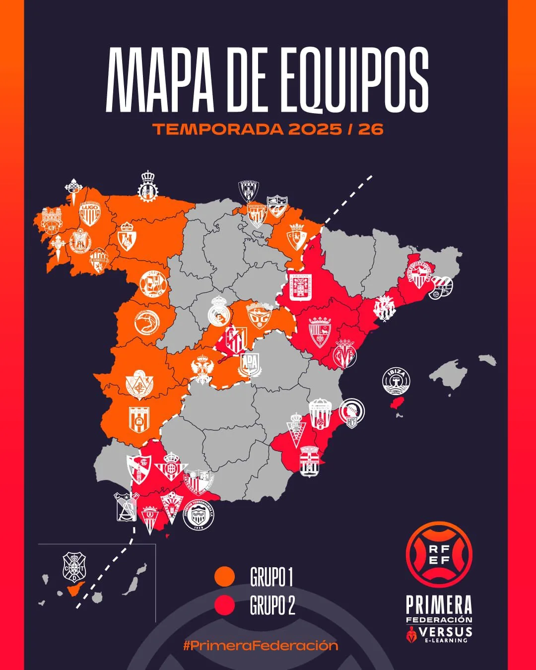 Unionistas disputará la Temporada 2025/26 en el Grupo I de Primera Federación con castellanos, gallegos, asturianos, vascos, navarros, extremeños, madrileños y canarios