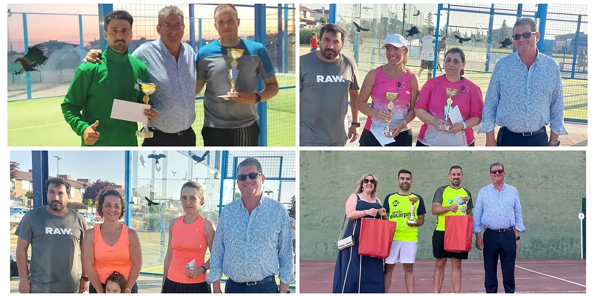 Cabrerizos entrega los premios de los torneos solidarios de pádel y frontenis en una jornada deportiva y festiva