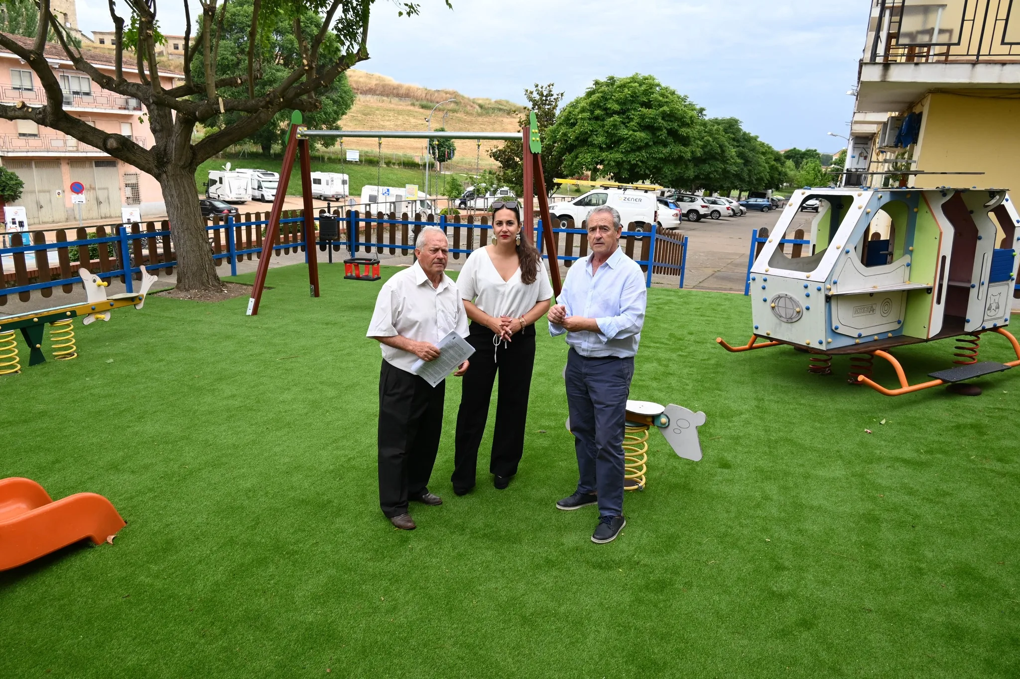 El Ayuntamiento de Ciudad Rodrigo renueva el parque infantil del Caño del Moro