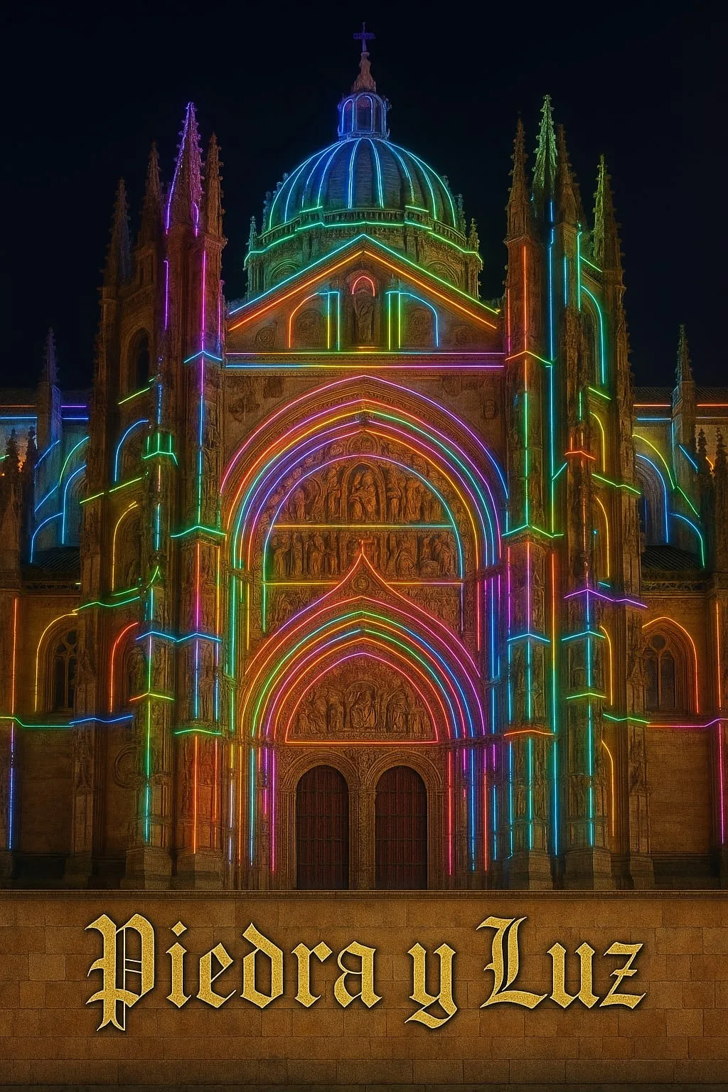El espectáculo de láser mapping ‘Piedra y Luz’ iluminará la Catedral de Salamanca en el FÀCYL 2025
