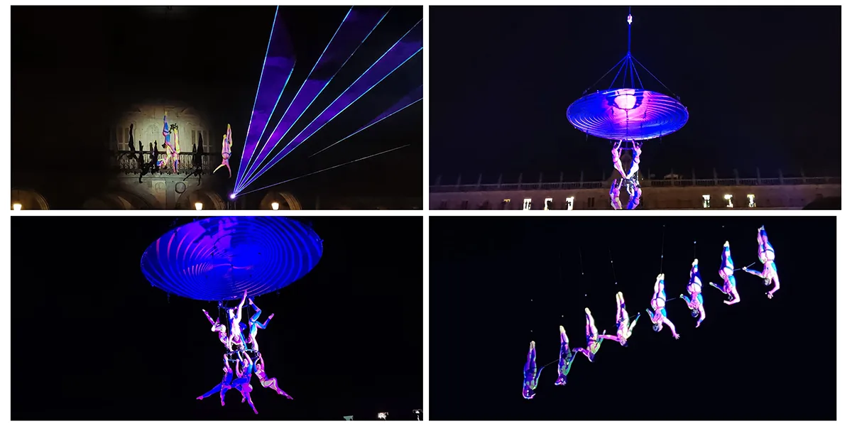 FOTOS-VIDEO | ‘Nexus’ deslumbra en su estreno mundial ante una abarrotada Plaza Mayor de Salamanca