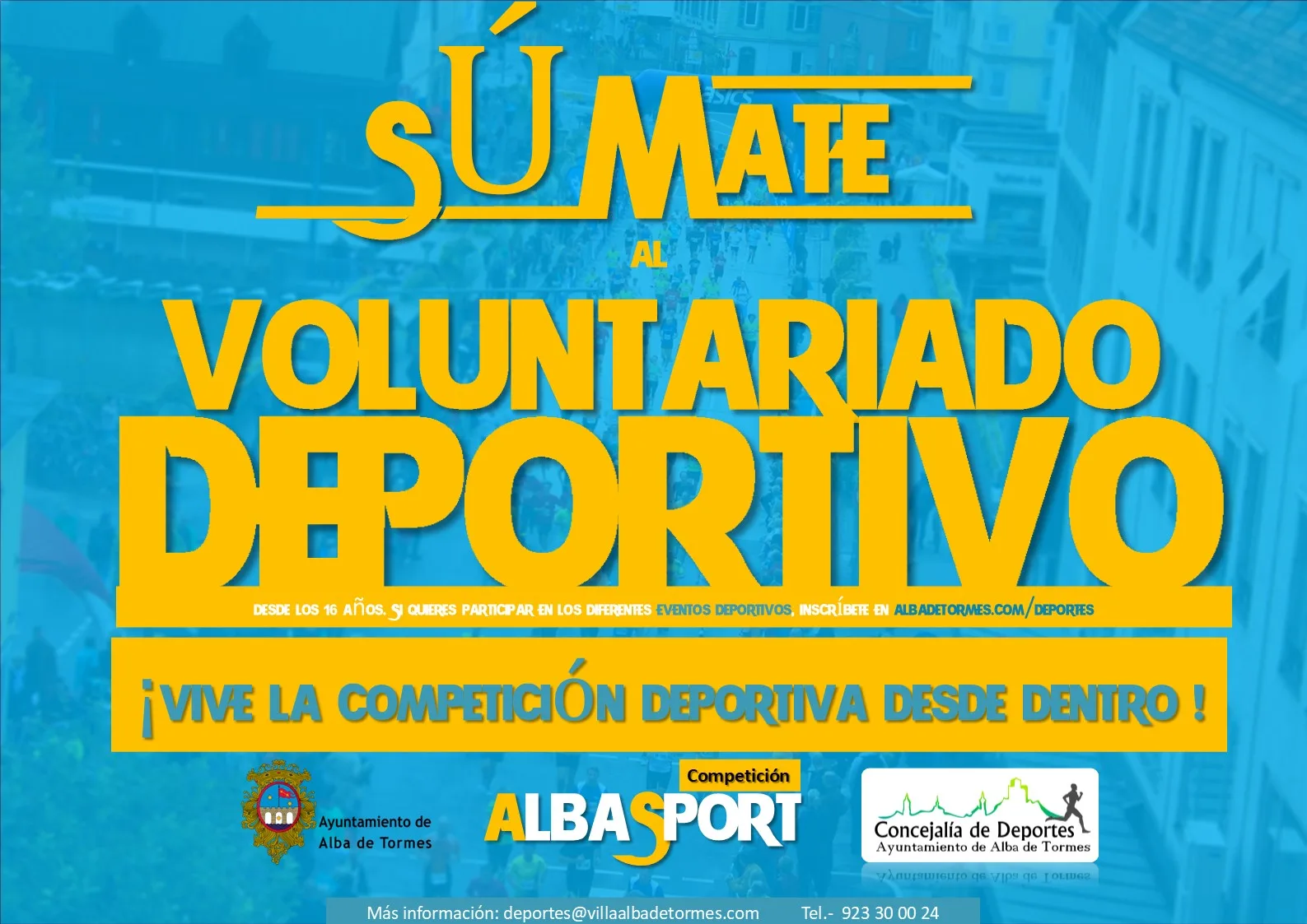 Alba de Tormes abre el plazo de inscripción para voluntariado deportivo y competiciones de verano