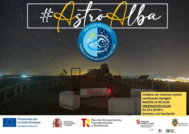 El Mirador Astronómico de Alba de Tormes obtiene la acreditación de Parque Estelar Starlight
