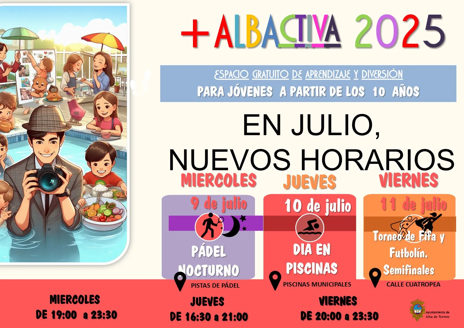 Alba de Tormes arranca una nueva semana de actividades gratuitas para jóvenes con el programa Alba Activa