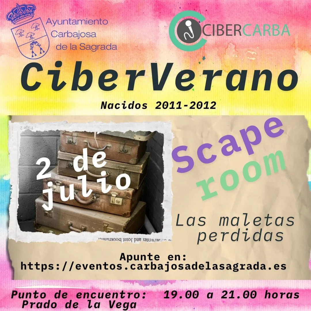 Carbajosa de la Sagrada da la bienvenida al verano con un Escape Room para jóvenes nacidos en 2011 y 2012