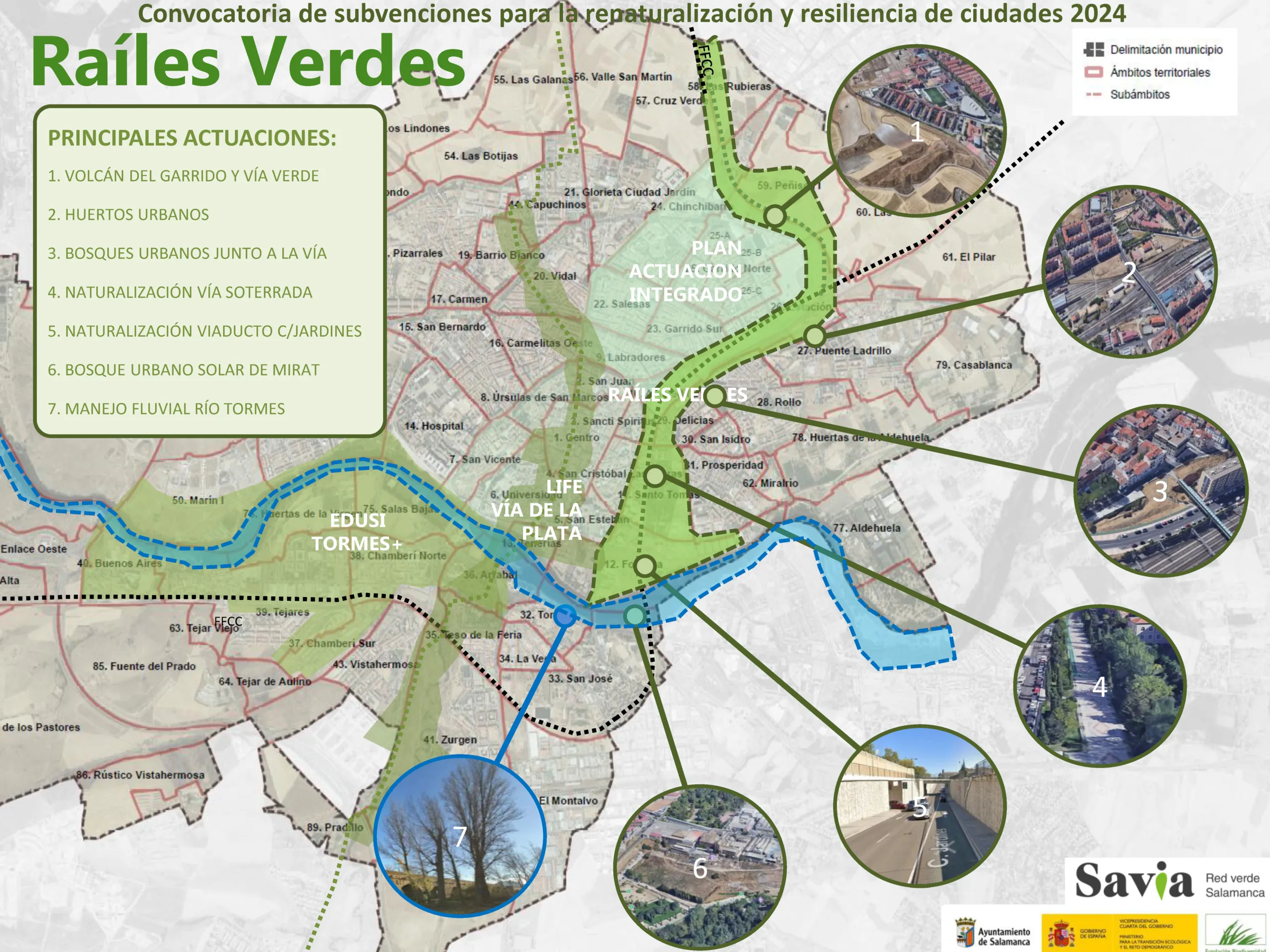 El Ayuntamiento de Salamanca recibirá fondos europeos para acometer el proyecto de renaturalización ‘Raíles verdes’