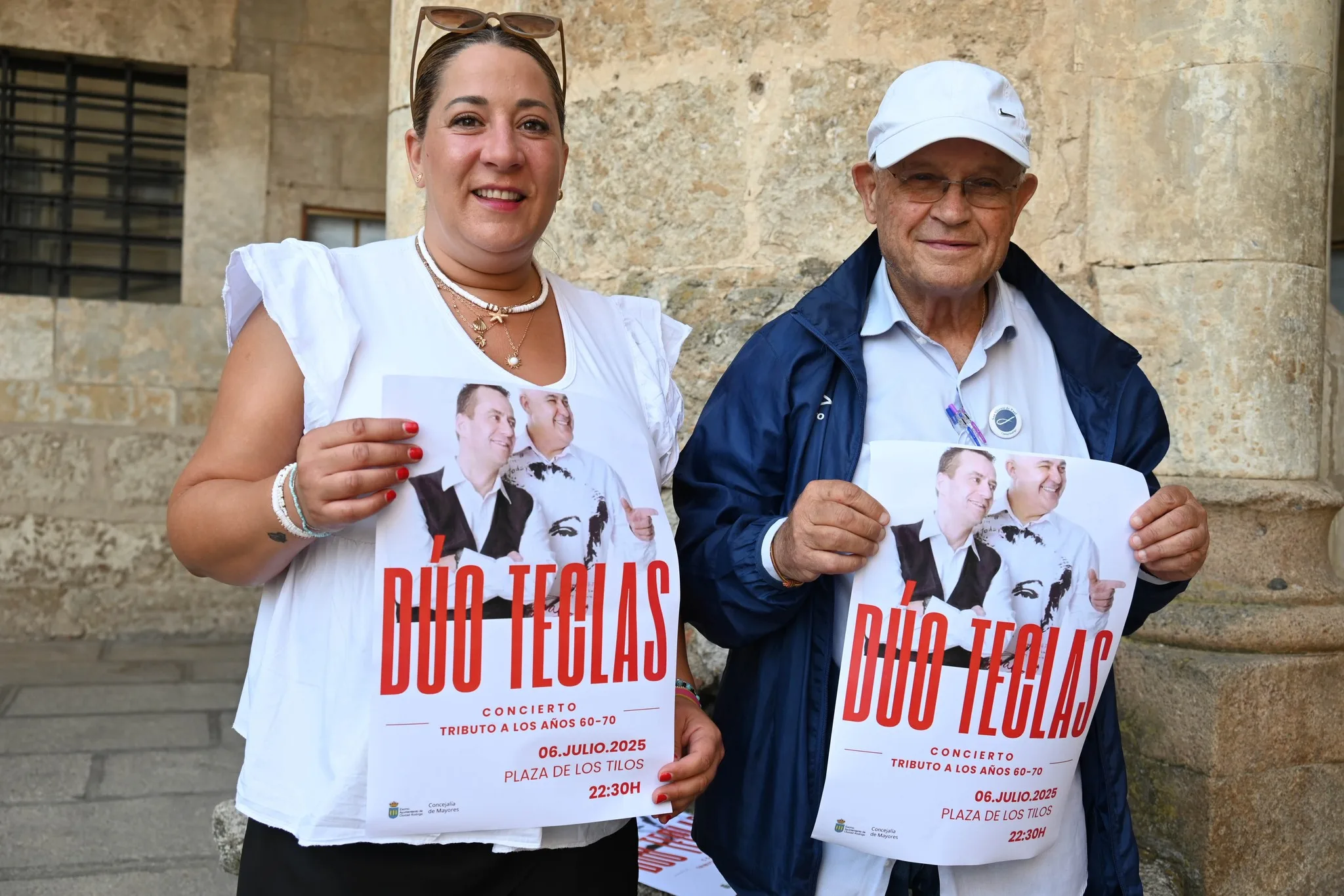 Velada musical para los mayores con el “Dúo Teclas” en el parque de Los Tilos de Ciudad Rodrigo