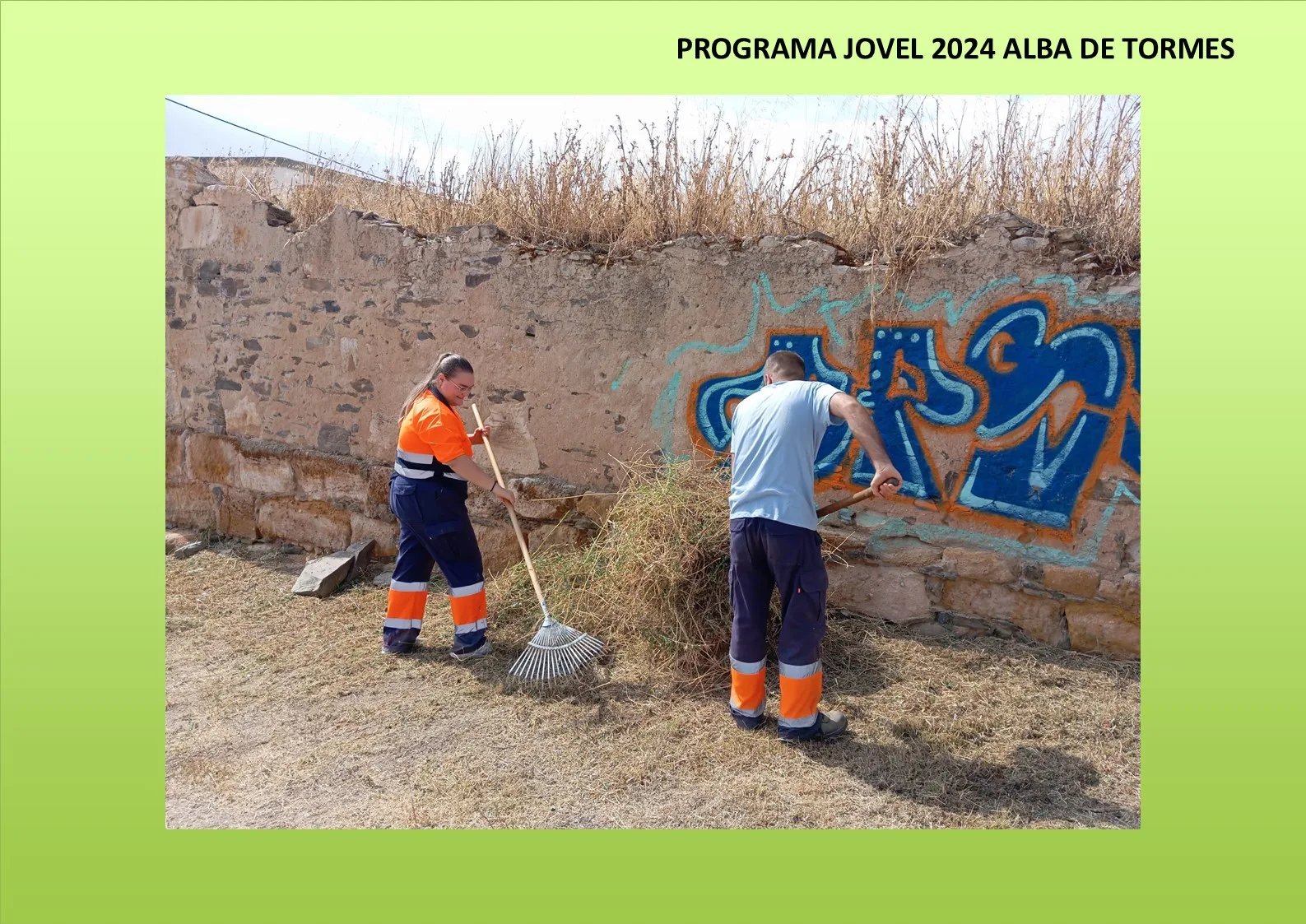 Alba de Tormes concluye el proyecto JOVEL 2024 con actuaciones de mejora ambiental y empleo juvenil