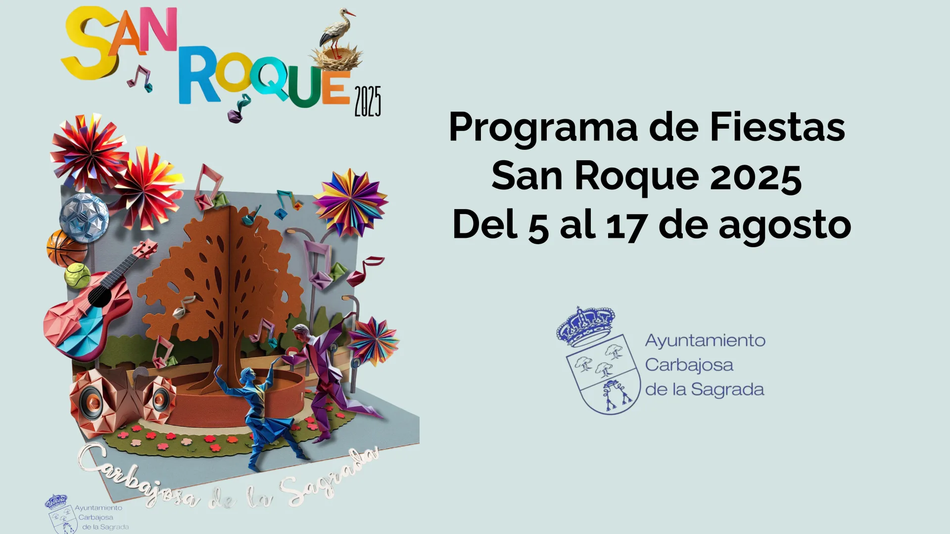 Programa completo de las Fiestas de San Roque 2025 en Carbajosa de la Sagrada
